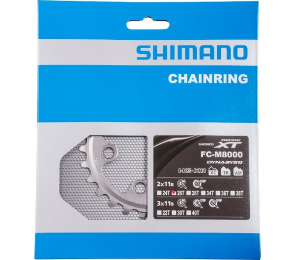 Shimano Kettingblad 26T-BC XT Black