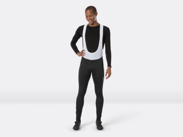 Bontrager Lange fietsbroek met bretels Circuit The Black