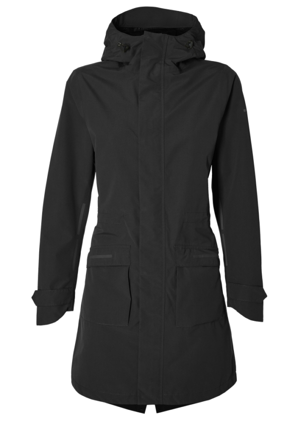 Basil regenparka Mosse dames Jet Black
