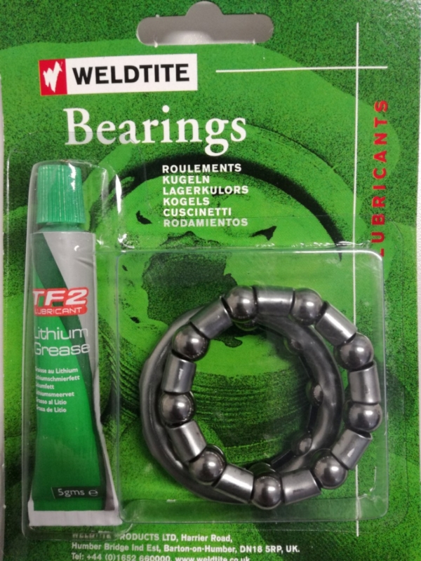 Weldtite KOGELRING VOORNAAF 3/16 + LITHIUM VET 3906181