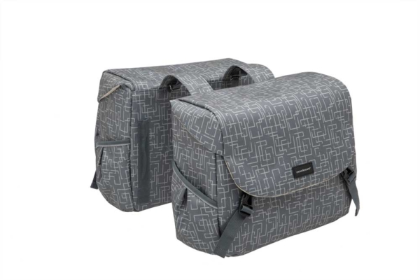 New Looxs fietstas dubbel Mondi Joy 38L Ivy Grey