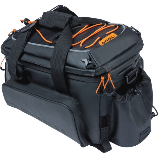 Basil Fietstas Miles Tarpaulin Black/Orange