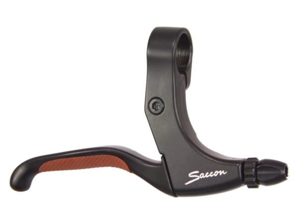 Saccon remgreepset rollerbrake met rubber inlay zw Zwart