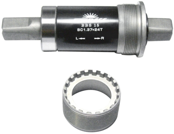 Sunrace trapas 68/122mm BSA stl Zwart/Grijs