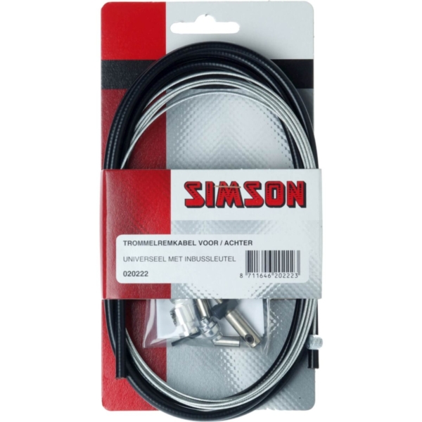 Simson TROMMELREMKAB. Zwart