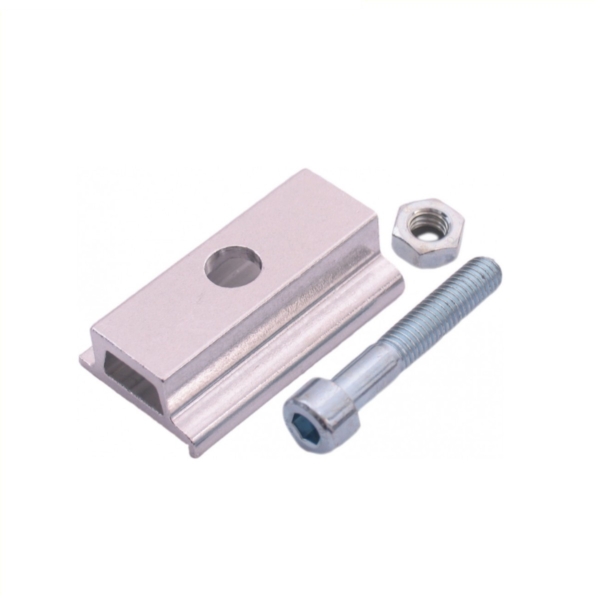 Ursus adapterplaat gazelle m8x45 tbv king met bout Zilver