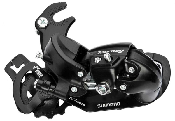 Achterderailleur Tourney TY300 Zwart