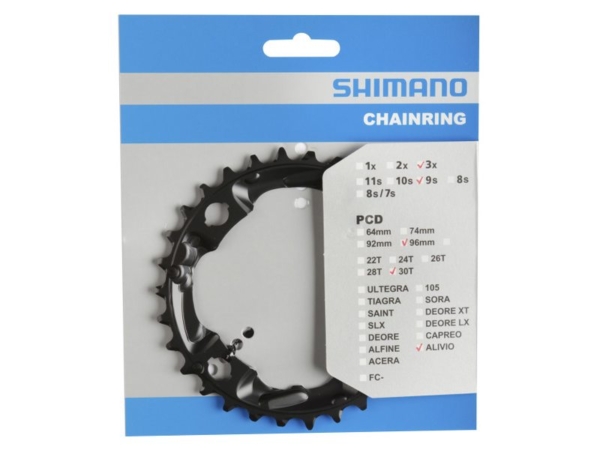 Shimano Kettingblad 30T Alivio Zwart