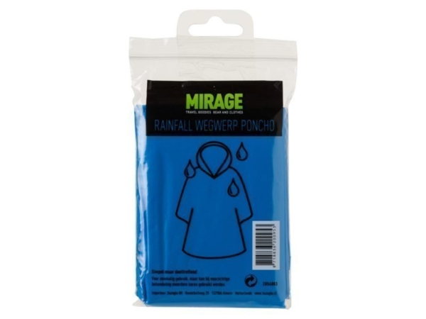 Mirage Poncho plastic bl Blauw - Afbeelding 3